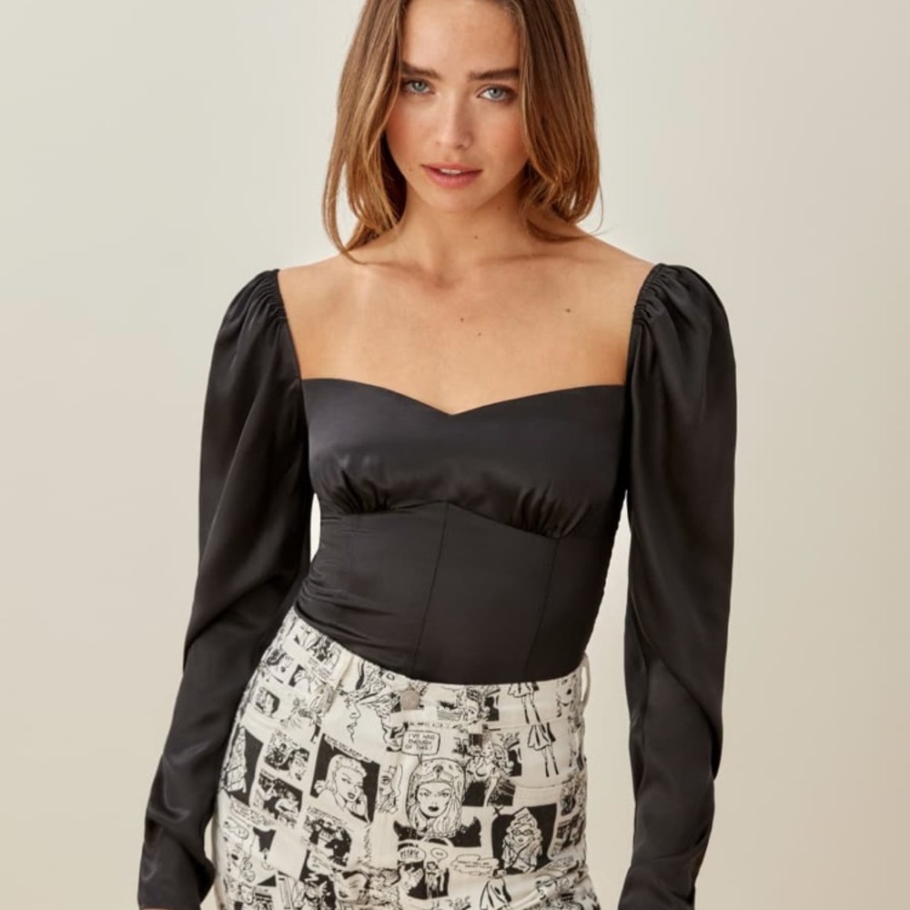 Reformation silk top